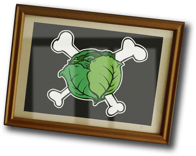 Illustration: Totenkopf-Eisbergsalat